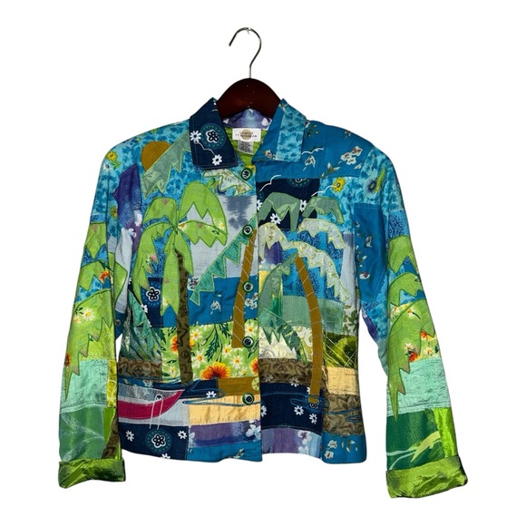 Sandy Starkman ECU Vintage Jacket ‘Social Butterfly’ Art Size Small - Picture 2 of 12